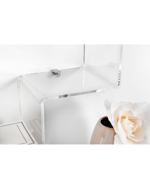 Etagère Va-Et-Vient 3 transparente - 50x17.5x68 cm