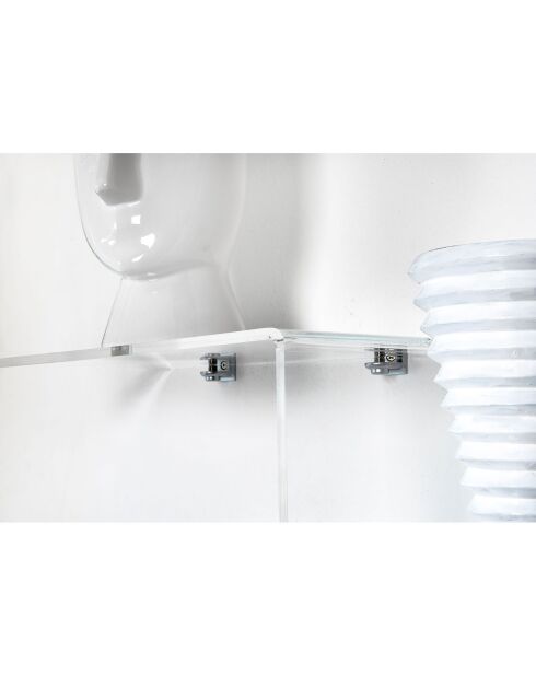 Durchsichtiges 4-Wege-Regal - 68x17,5x51 cm