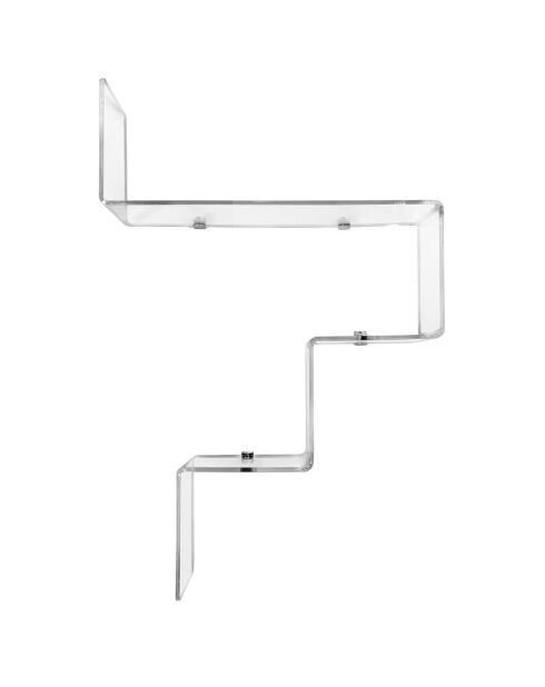 Etagère Va-Et-Vient 4 transparente - 68x17.5x51 cm