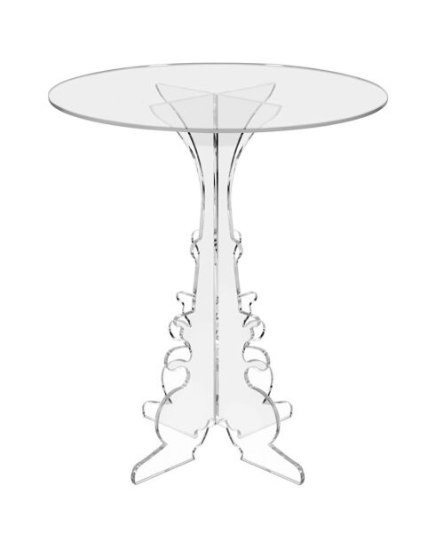 Table d'appoint Maricla Medium transparente - 50x50x60 cm