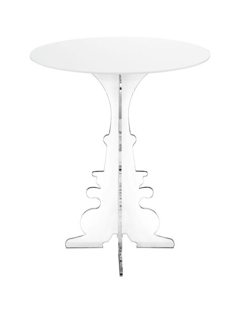 Table d'appoint Maricla Medium blanche - 50x50x60 cm