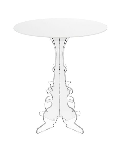 Maricla Mittlerer weißer Beistelltisch - 50x50x60 cm