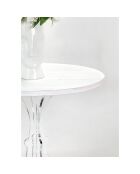 Table d'appoint Maricla Medium transparent/bois blanc - 52x52x60 cm