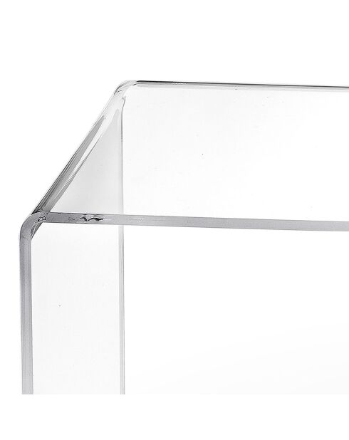 Table basse Milvio transparente - 81x40x36 cm