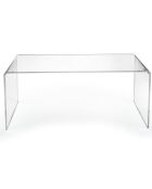 Table basse Milvio transparente - 81x40x36 cm