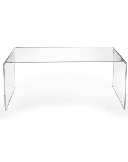 Table basse Milvio transparente - 81x40x36 cm