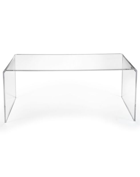 Table basse Milvio transparente - 81x40x36 cm