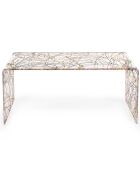 Table basse Milvio transparente - 81x40x36 cm