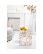 Table basse Milvio transparente - 81x40x36 cm