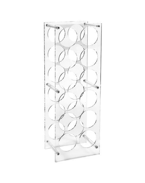 Gran Cru wijnkast voor op aanrecht 12 flessen transparant - 23x16x66 cm