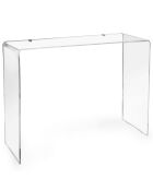 Table console Milvio transparente - 100x33x75 cm
