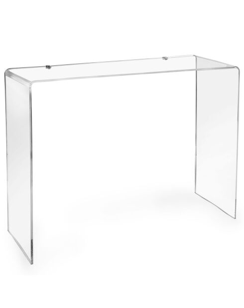 Table console Milvio transparente - 100x33x75 cm