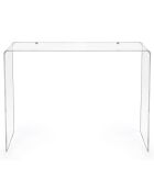 Table console Milvio transparente - 100x33x75 cm