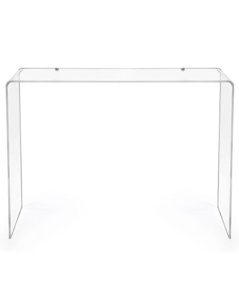 Table console Milvio transparente - 100x33x75 cm