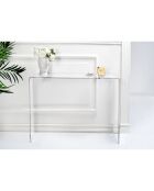 Table console Milvio transparente - 100x33x75 cm