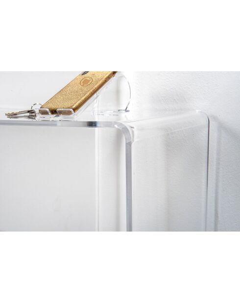 Table console Milvio transparente - 100x33x75 cm