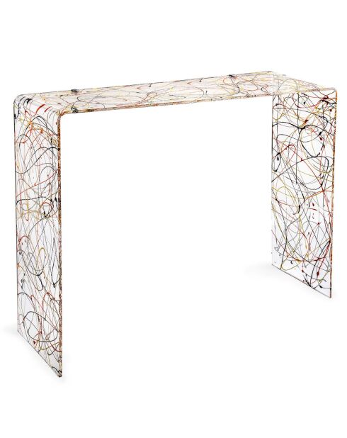 Table console Milvio multicolore - 100x33x75 cm