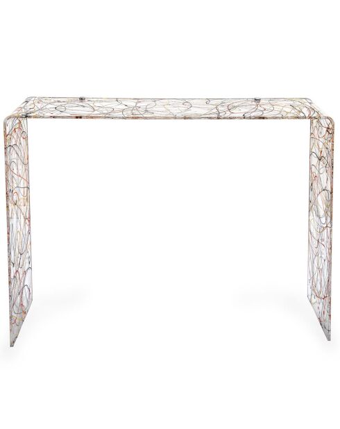 Table console Milvio multicolore - 100x33x75 cm