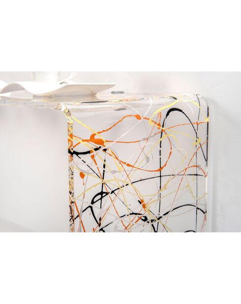 Table console Milvio multicolore - 100x33x75 cm