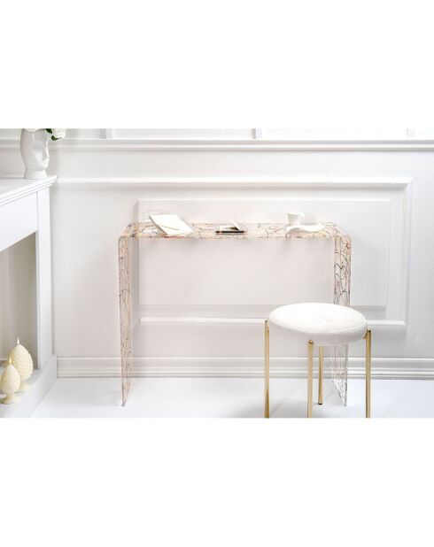 Table console Milvio multicolore - 100x33x75 cm