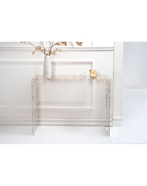 Table console Milvio multicolore - 100x33x75 cm