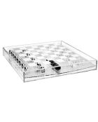 Échiquier transparent Carlsen transparent - 40x40x13.5 cm
