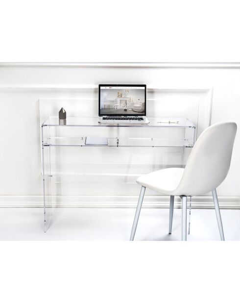 Transparant bureau Prometheus - 99x33x75 cm