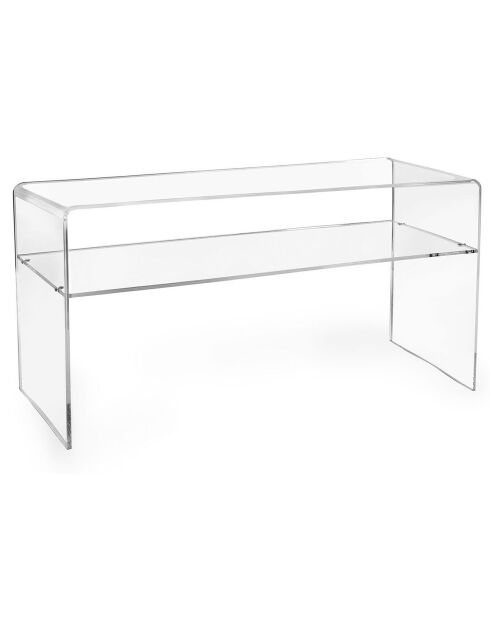 Porta TV Viso trasparente - 100x33x50 cm|Spessore: 10 mm