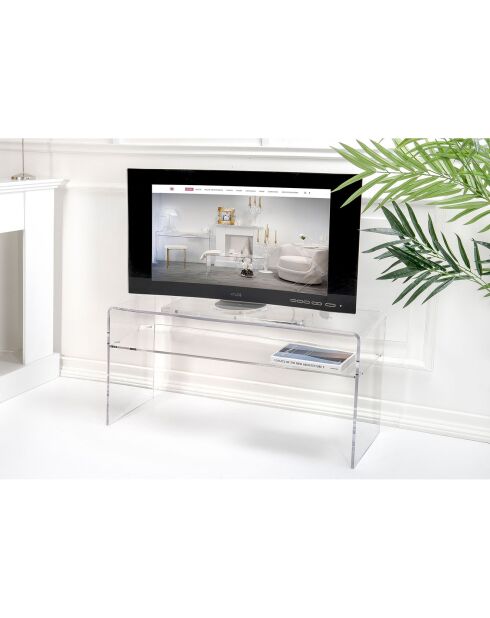 Porta TV Viso trasparente - 100x33x50 cm|Spessore: 10 mm