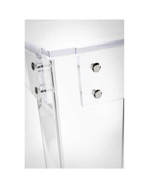 Bureau desko transparent - 100x50x76 cm