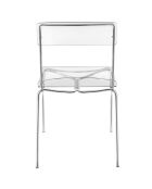 2 Chaises Numana transparentes - 48x51x83 cm