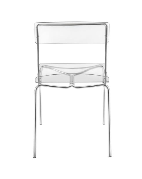 2 Chaises Numana transparentes - 48x51x83 cm