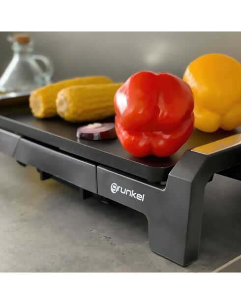 Plancha deux températures noir/gris - 2200W