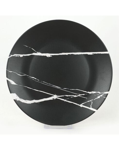 Service petit-déjeuner noir/blanc - 11 Pièces