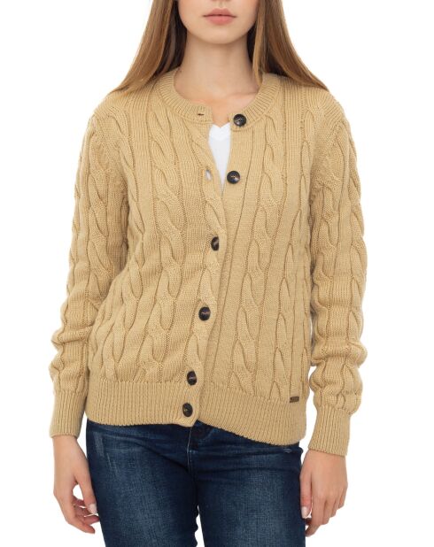Cardigan Coventry marron