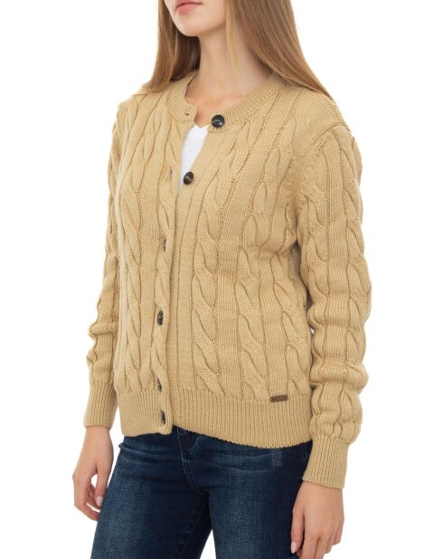 Cardigan Coventry marron