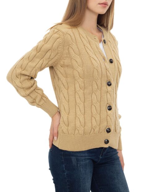Cardigan Coventry marron