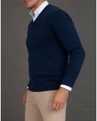 Pull col V Neva marine