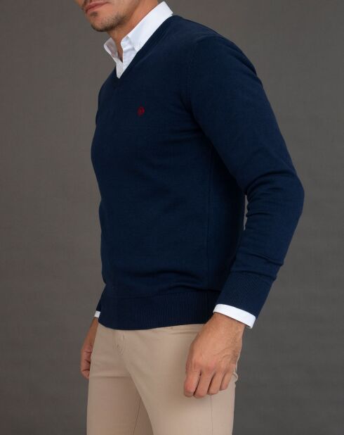 Pull col V Neva marine