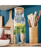 Funambule durchsichtige Karaffe mit Deckel, 1 l