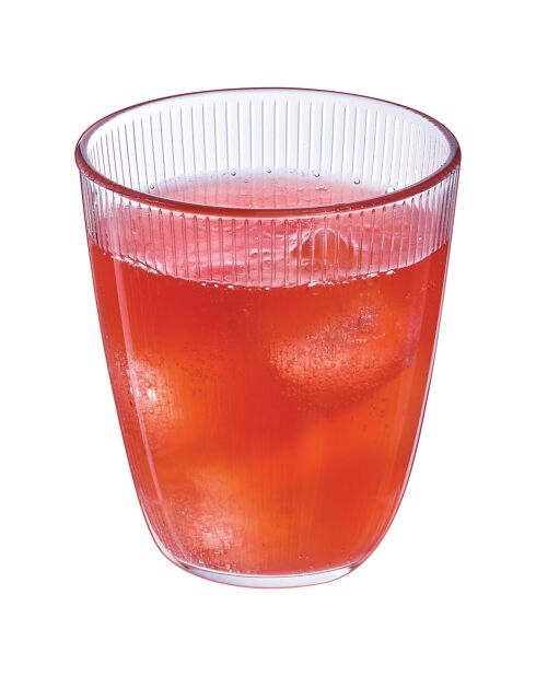 6 Verres Stripy transparents - 31 cl