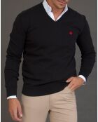 Pull col V Neva noir