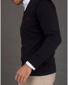 Pull col V Neva noir