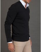 Pull col V Neva noir