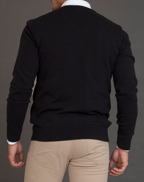 Pull col V Neva noir