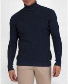 Pull Col roulé Truff marine