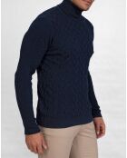 Pull Col roulé Truff marine