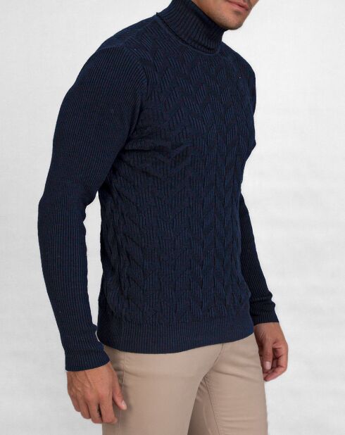 Pull Col roulé Truff marine