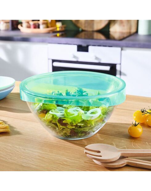 Saladier avec couvercle Keep'n Box transparent - 28 cl