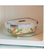 Caja de almacenamiento transparente rectangular Pure Box Active - 82 cl